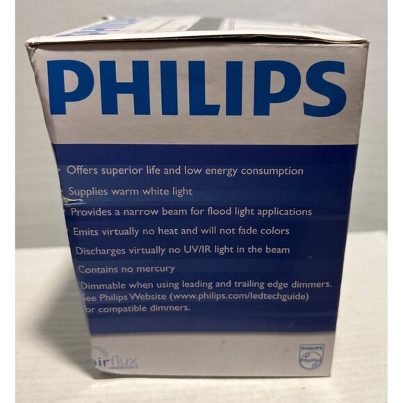 Philips LED PAR30L 25° Flood Light Bulb 12W Dimmable 2700K Warm White 850 Lumens - Picture 2 of 5